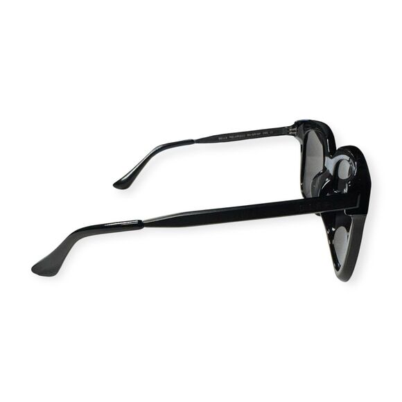 DIFF Bella Square Sunglasses Grey Polarized Lenses Black Frame - Picture 4 of 9